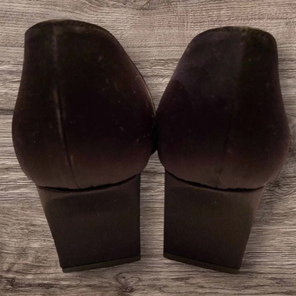 FENDI Black Satin Pumps with Rhinestone Buckle Size IT 36.5/US 6.5 - Picture 6 of 8